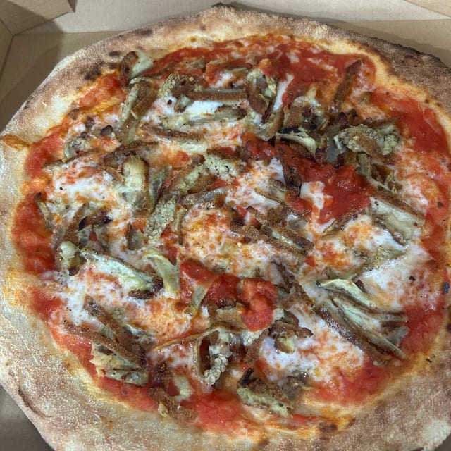 Eggplant Pizza.