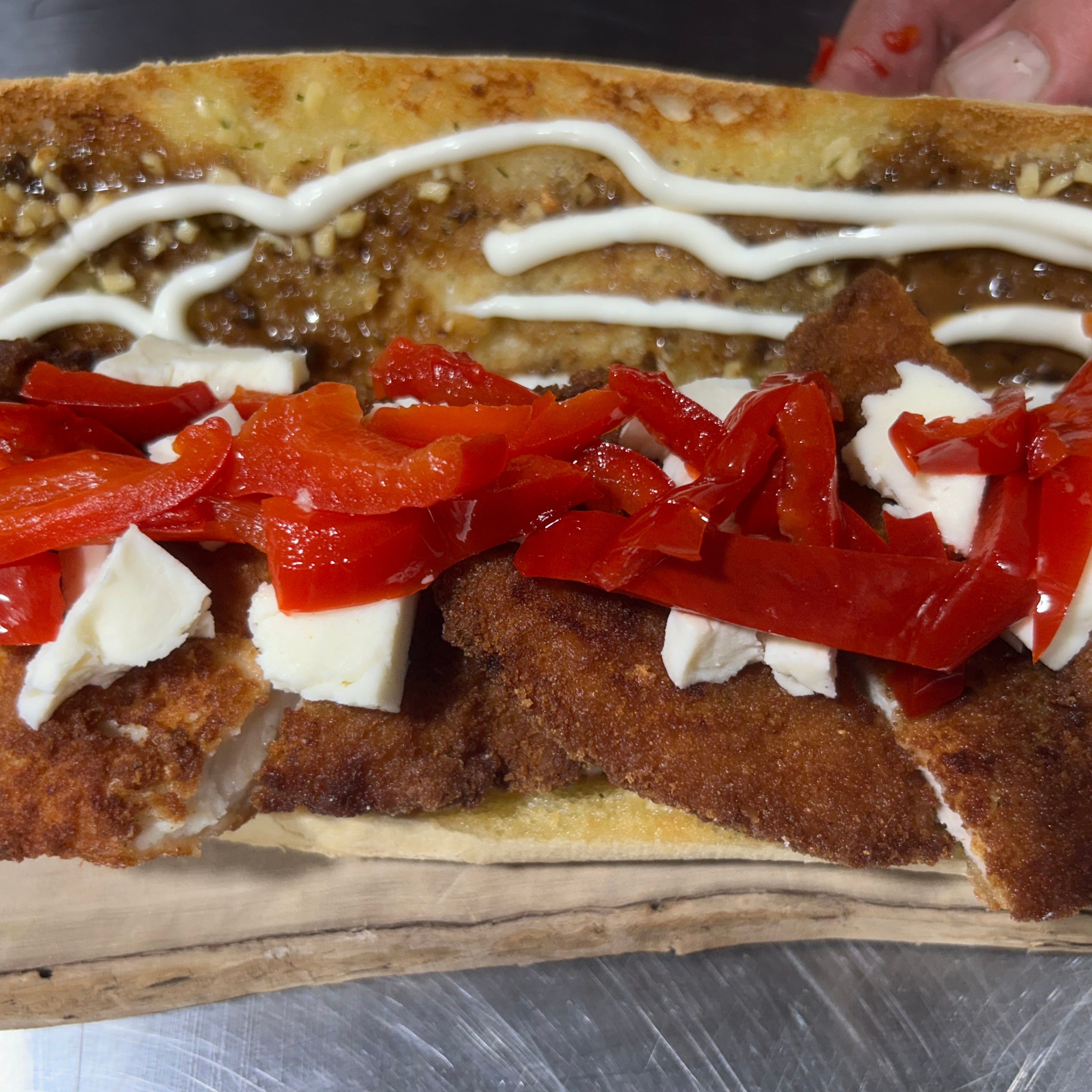 Chicken Caprese Sub.