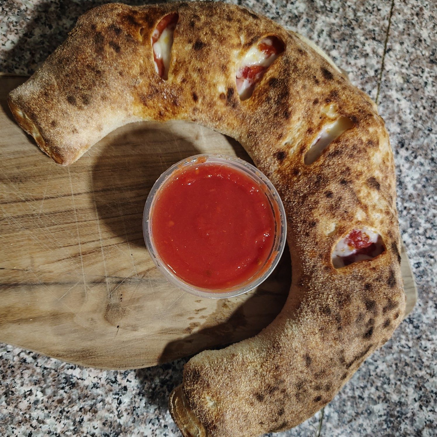 Traditional Stromboli.