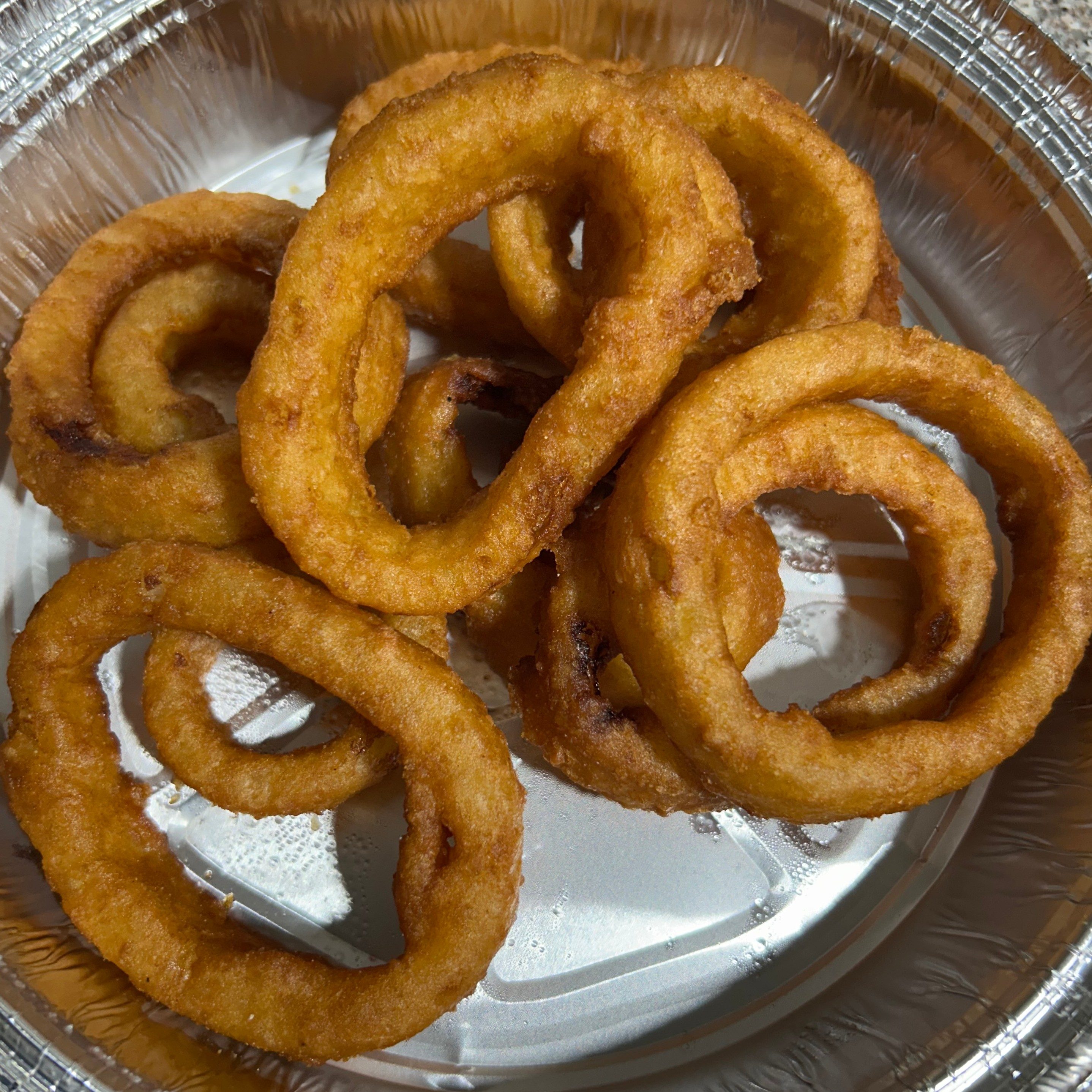 Beer Battered Onion Rings.