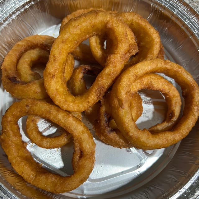 Beer Battered Onion Rings.