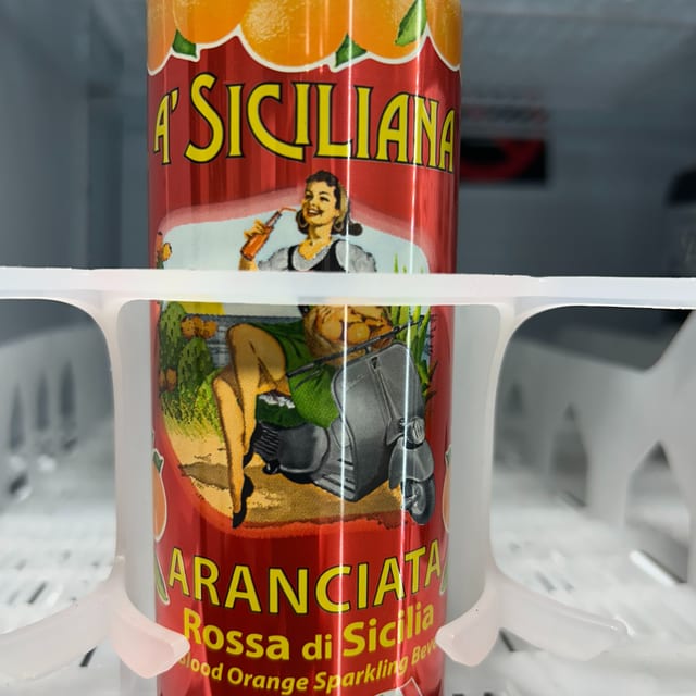 Italian Blood Orange Sparkling Water.