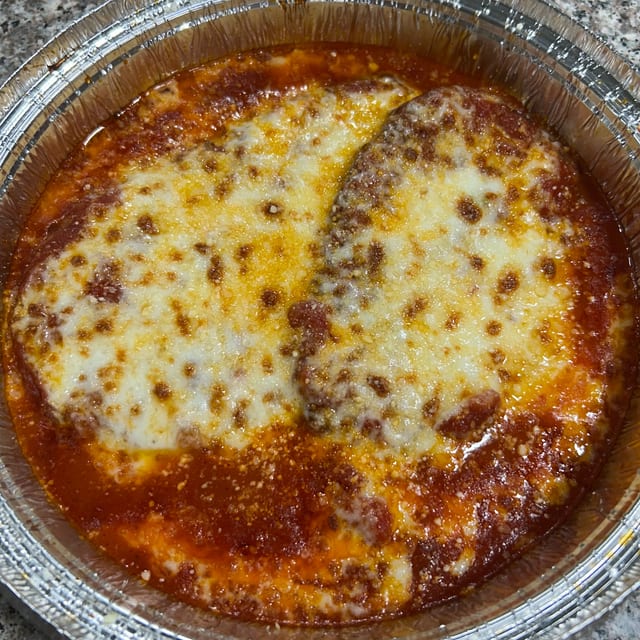 Eggplant Parmigiana.
