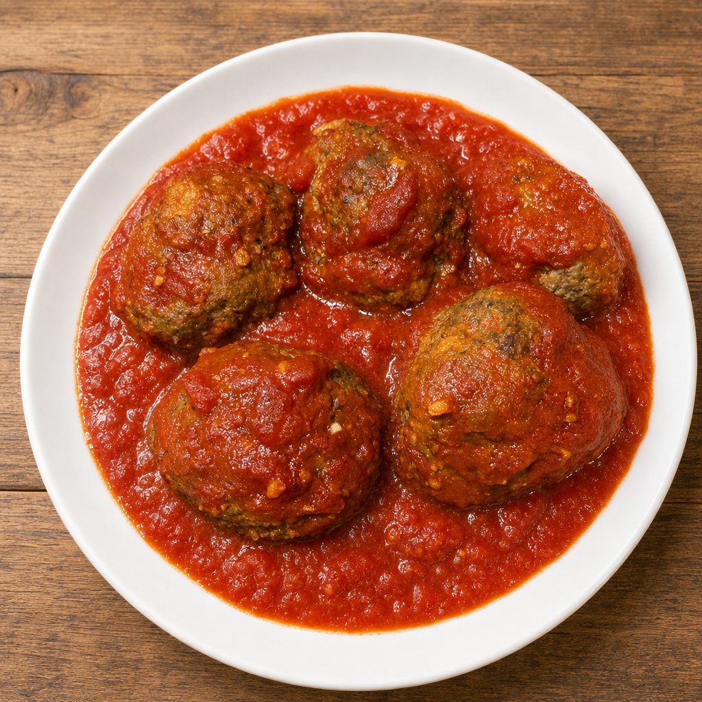 Homemade Meatballs.