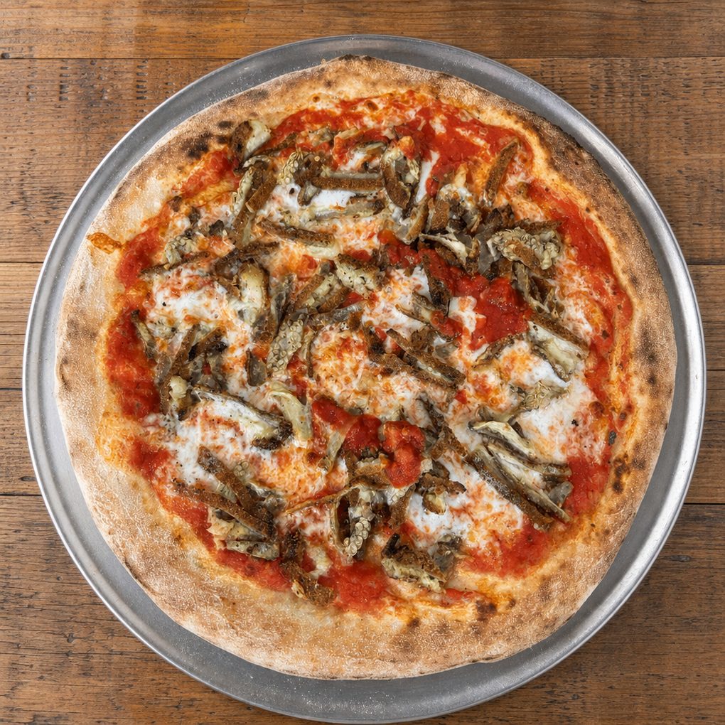 Eggplant Pizza.