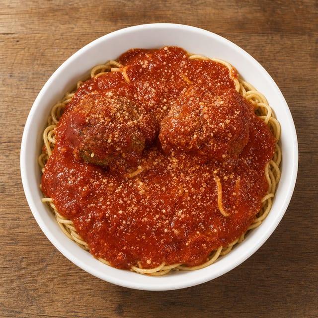 Pasta with Meatballs.