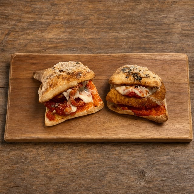 Eggplant Parm Slider.