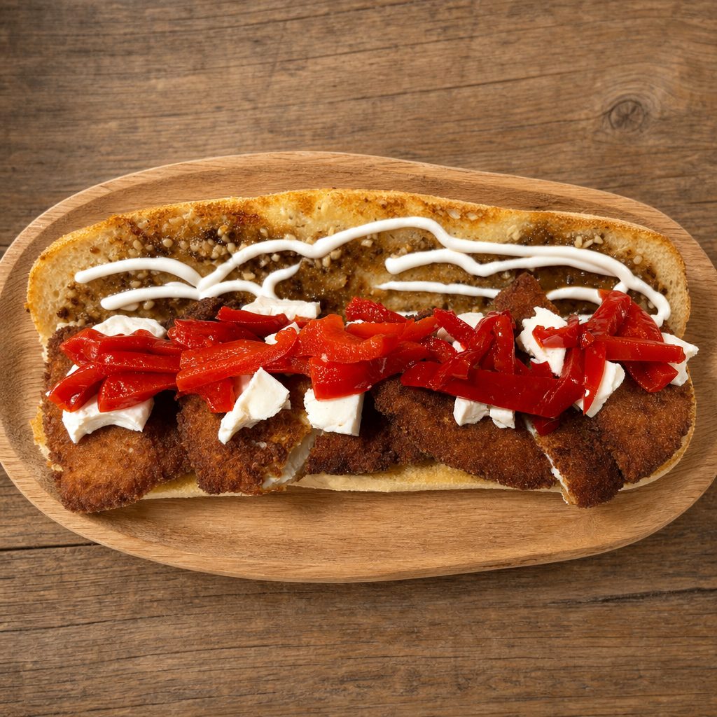 Chicken Caprese Sub.