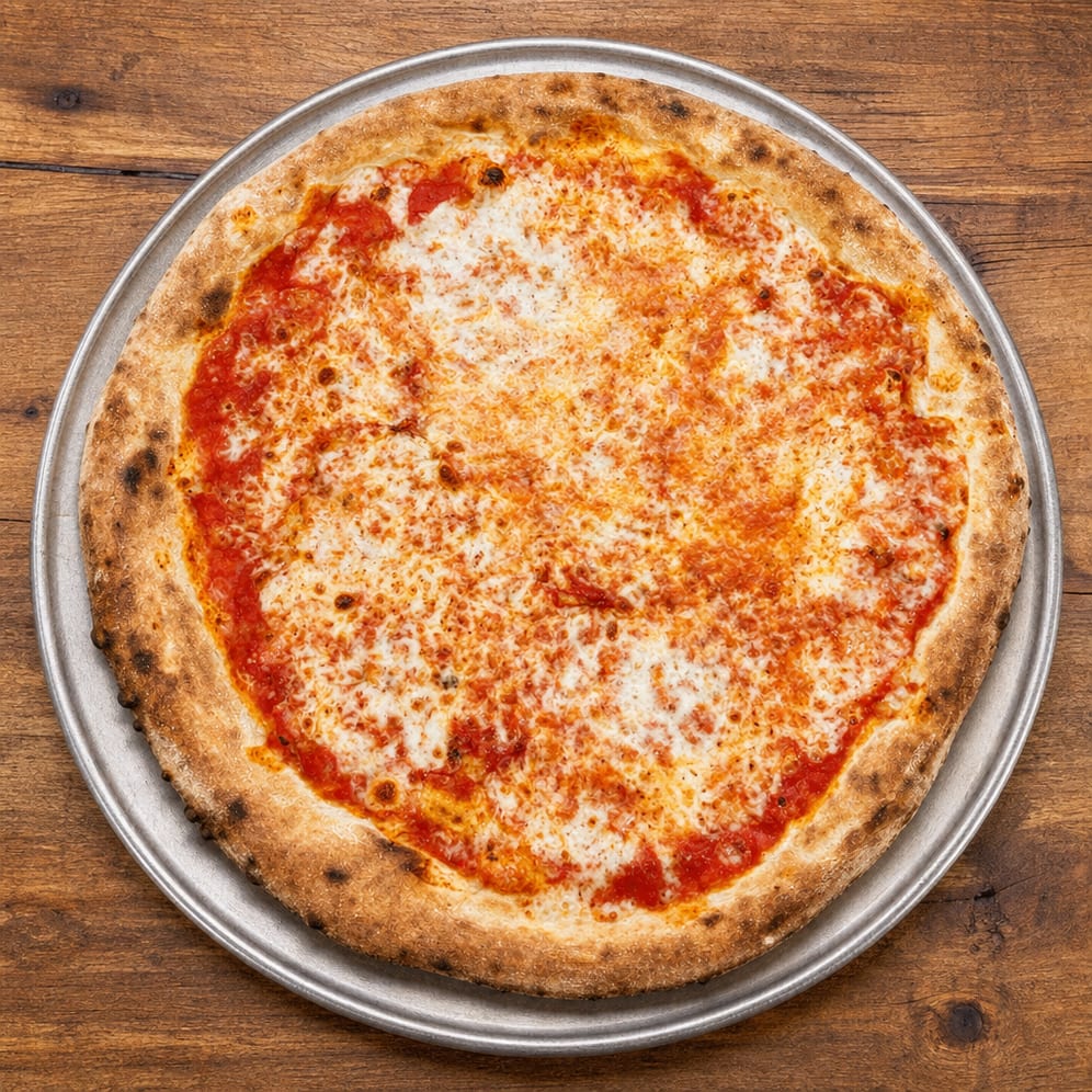 Traditional Cheese Pizza.