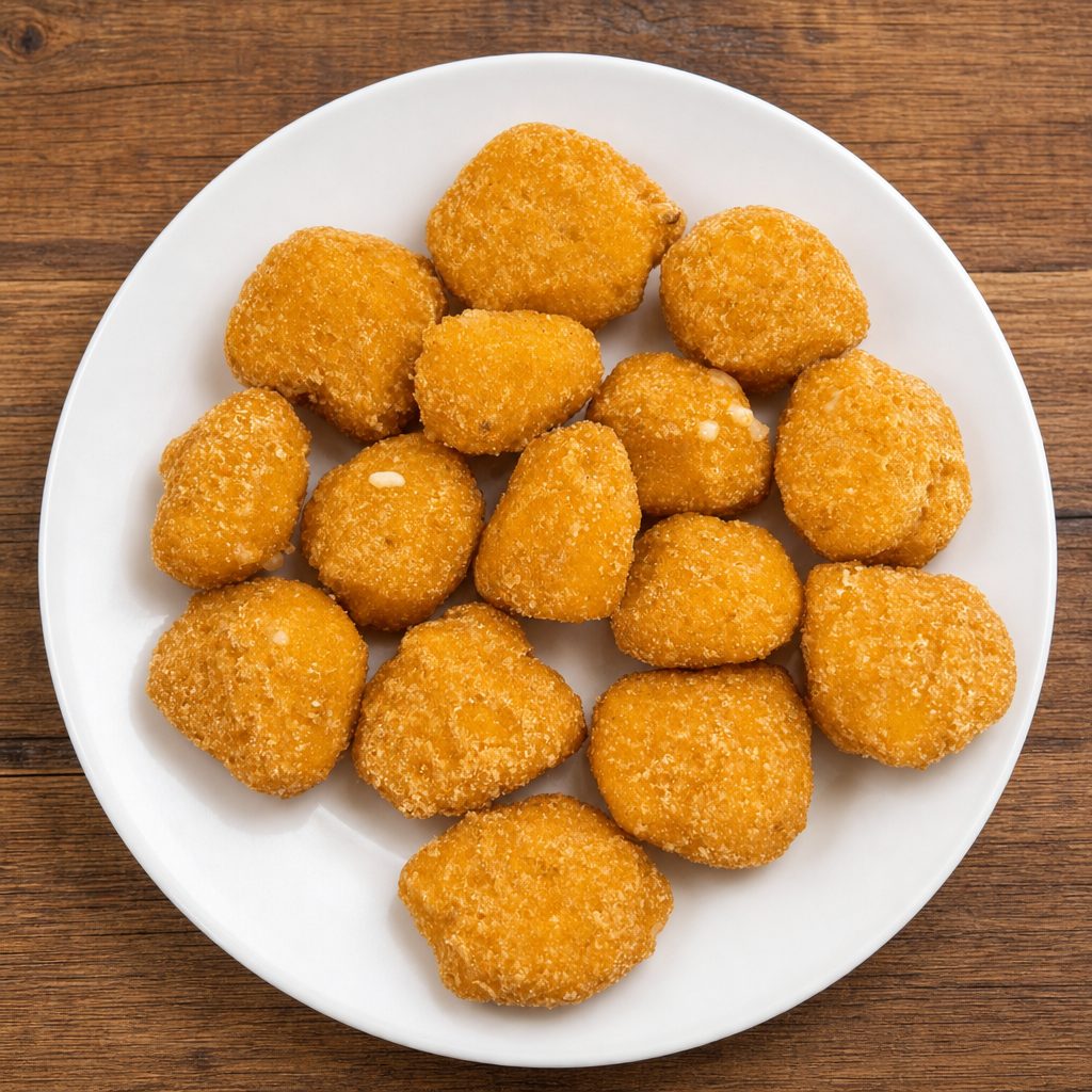 Battered Sweet Corn Nuggets.