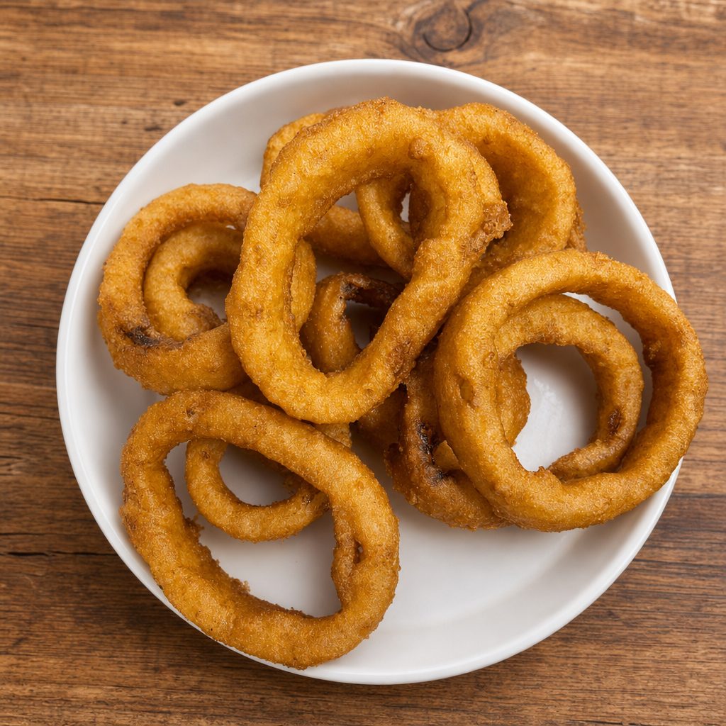 Beer Battered Onion Rings.