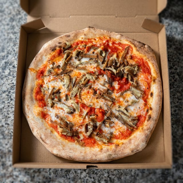 Eggplant Pizza.