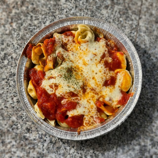 Meat Tortellini with Homemade Marinara.