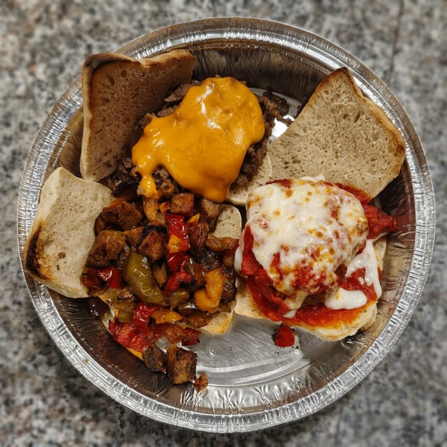 Sausage & Peppers Slider.
