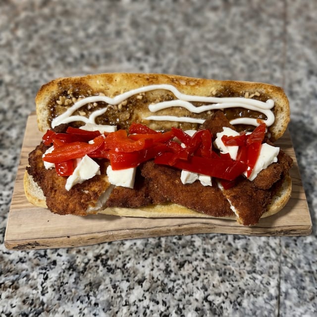 Chicken Caprese Sub.