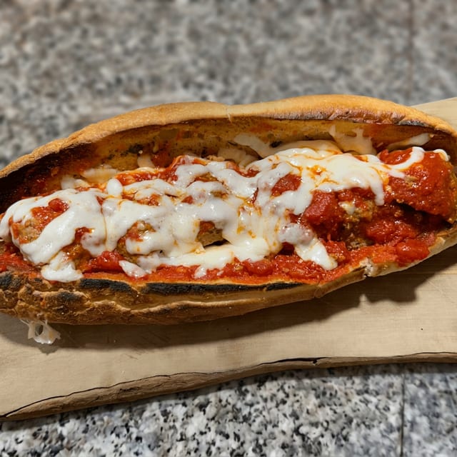 Meatball Parm Sub.