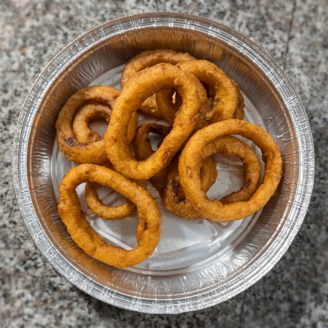 Beer Battered Onion Rings.
